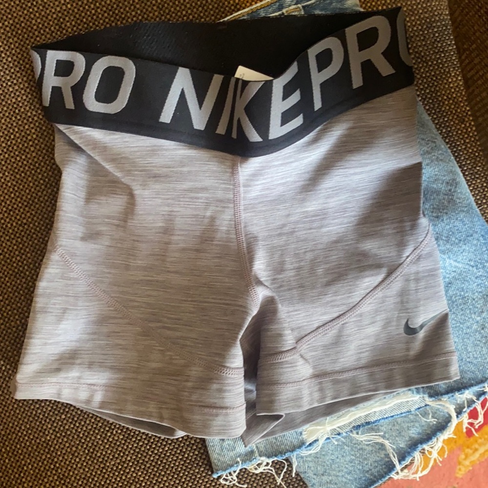 gray nike spandex